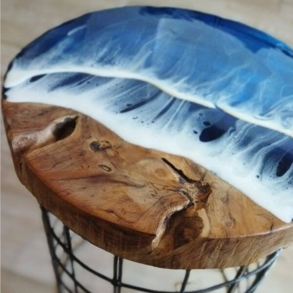 Mesa de hierro y madera "cantabrico" - Mediterraneo Art